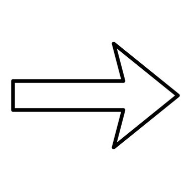 Sağ vektör simgesi. Yazdırma, mobil ve web uygulamaları için kullanılabilir.