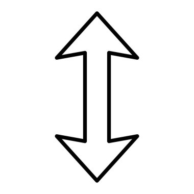 Dikey vektör simgesi. Yazdırma, mobil ve web uygulamaları için kullanılabilir.