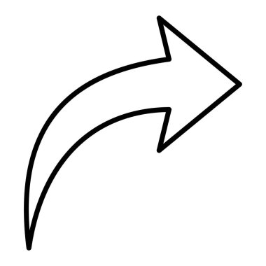 Sağ vektör simgesi yukarı. Yazdırma, mobil ve web uygulamaları için kullanılabilir.