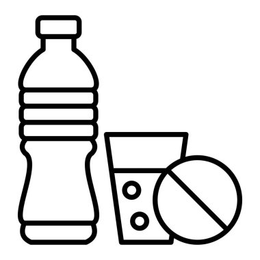 İçecek vektör simgesi yok. Yazdırma, mobil ve web uygulamaları için kullanılabilir.