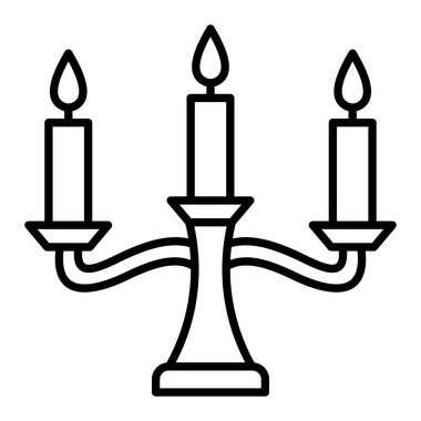 Mum vektör simgesi. Yazdırma, mobil ve web uygulamaları için kullanılabilir.