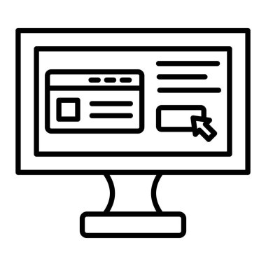 Çevrimiçi Ödeme vektör simgesi. Yazdırma, mobil ve web uygulamaları için kullanılabilir.