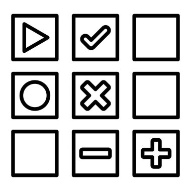 Kategori vektör simgesi. Yazdırma, mobil ve web uygulamaları için kullanılabilir.