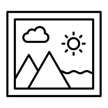 Resim vektör simgesi. Yazdırma, mobil ve web uygulamaları için kullanılabilir.