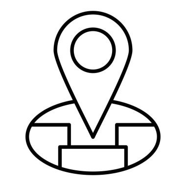 Konum vektör simgesi. Yazdırma, mobil ve web uygulamaları için kullanılabilir.