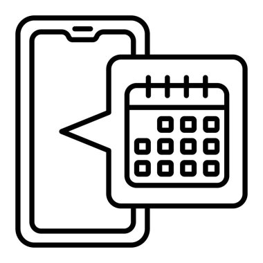 Takvim vektör simgesi. Yazdırma, mobil ve web uygulamaları için kullanılabilir.