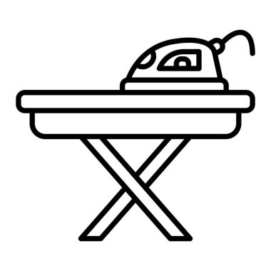 Vektör simgesi ütüleniyor. Yazdırma, mobil ve web uygulamaları için kullanılabilir.