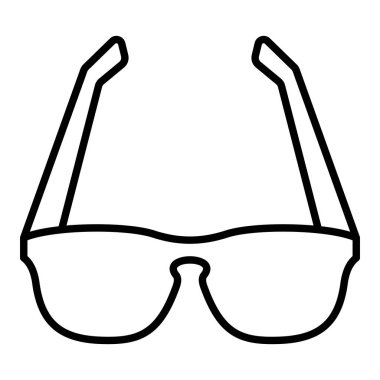 Güneş Gözlüğü vektör simgesi. Yazdırma, mobil ve web uygulamaları için kullanılabilir.