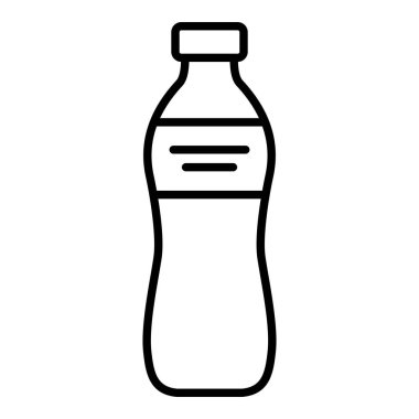 Su şişesi vektör simgesi. Yazdırma, mobil ve web uygulamaları için kullanılabilir.