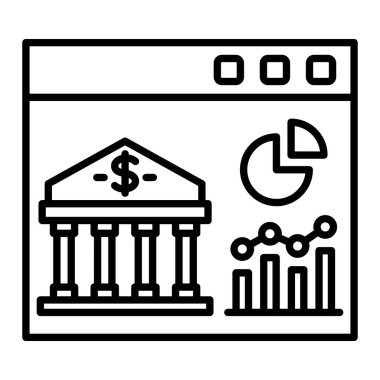 Web sitesi Analitik vektör simgesi. Yazdırma, mobil ve web uygulamaları için kullanılabilir.