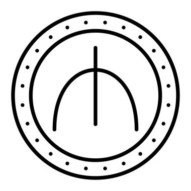 Menat vektör simgesi. Yazdırma, mobil ve web uygulamaları için kullanılabilir.