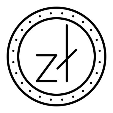 Zloty vektör simgesi. Yazdırma, mobil ve web uygulamaları için kullanılabilir.