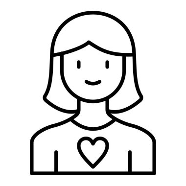 Anne vektör simgesi. Yazdırma, mobil ve web uygulamaları için kullanılabilir.