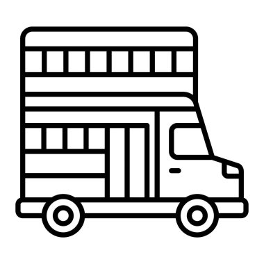 Çift katlı vektör simgesi. Yazdırma, mobil ve web uygulamaları için kullanılabilir.