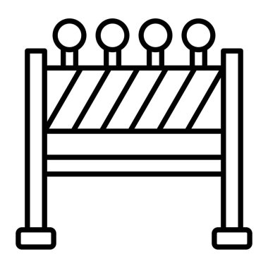 Yol bloğu vektör simgesi. Yazdırma, mobil ve web uygulamaları için kullanılabilir.