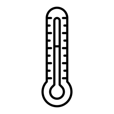 Termometre vektör simgesi. Yazdırma, mobil ve web uygulamaları için kullanılabilir.