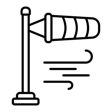 Rüzgâr Yön vektör simgesi. Yazdırma, mobil ve web uygulamaları için kullanılabilir.