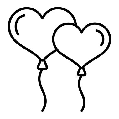 Balon vektör simgesi. Yazdırma, mobil ve web uygulamaları için kullanılabilir.