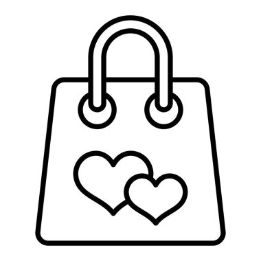 Alışveriş Torbası vektör simgesi. Yazdırma, mobil ve web uygulamaları için kullanılabilir.