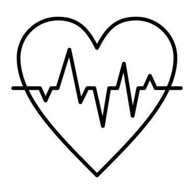 Nabız vektör simgesi. Yazdırma, mobil ve web uygulamaları için kullanılabilir.