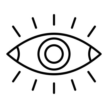 Göz vektör simgesi. Yazdırma, mobil ve web uygulamaları için kullanılabilir.