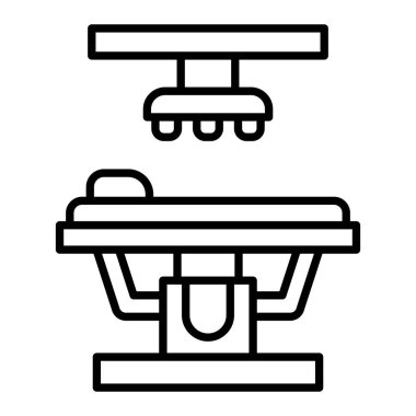 Operasyon Odası vektör simgesi. Yazdırma, mobil ve web uygulamaları için kullanılabilir.