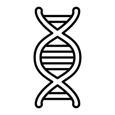 DNA vektör simgesi. Yazdırma, mobil ve web uygulamaları için kullanılabilir.