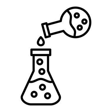 Deney vektör simgesi. Yazdırma, mobil ve web uygulamaları için kullanılabilir.