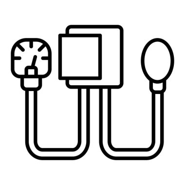 Kan basıncı vektör simgesi. Yazdırma, mobil ve web uygulamaları için kullanılabilir.