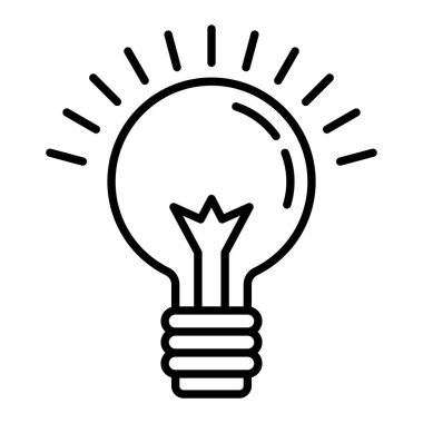 İpucu vektör simgesi. Yazdırma, mobil ve web uygulamaları için kullanılabilir.