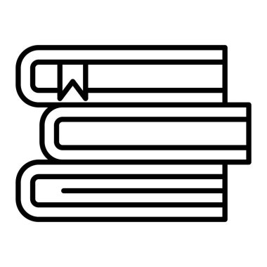 Kitap vektör simgesi. Yazdırma, mobil ve web uygulamaları için kullanılabilir.