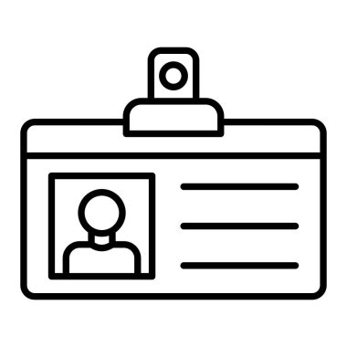 Öğrenci Kart vektör simgesi. Yazdırma, mobil ve web uygulamaları için kullanılabilir.