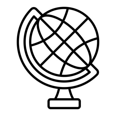 Dünya vektör simgesi. Yazdırma, mobil ve web uygulamaları için kullanılabilir.