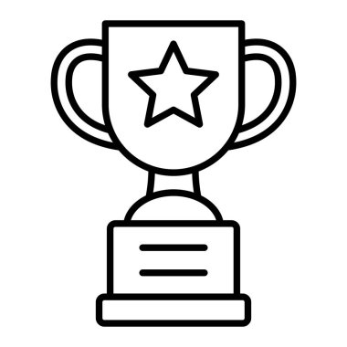 Ödül vektör simgesi. Yazdırma, mobil ve web uygulamaları için kullanılabilir.