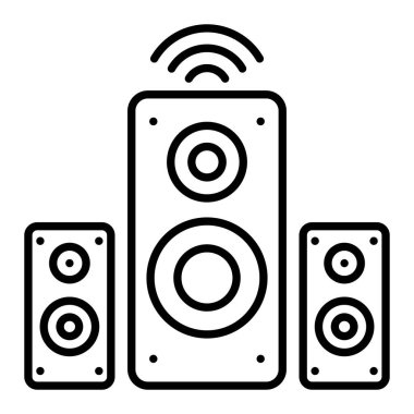 Sözcü vektör simgesi. Yazdırma, mobil ve web uygulamaları için kullanılabilir.