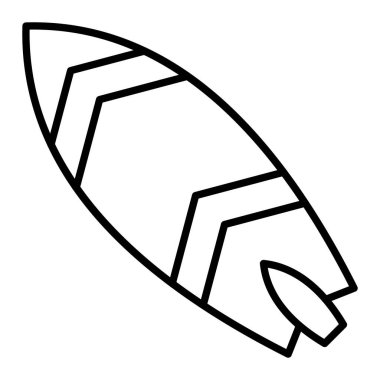 Sörf tahtası vektör simgesi. Yazdırma, mobil ve web uygulamaları için kullanılabilir.