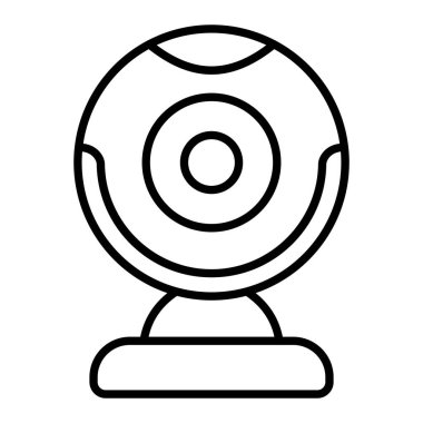 Webcam vektör simgesi. Yazdırma, mobil ve web uygulamaları için kullanılabilir.