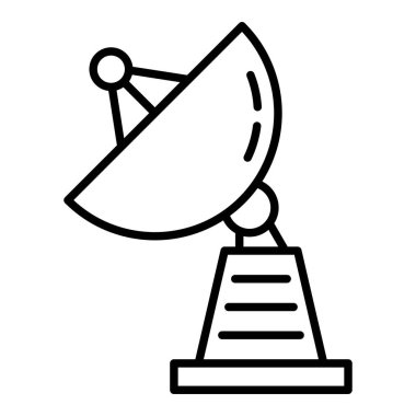 Uydu Çanağı vektör simgesi. Yazdırma, mobil ve web uygulamaları için kullanılabilir.