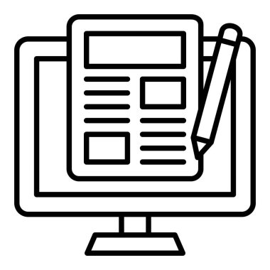 Günlük vektör simgesi. Yazdırma, mobil ve web uygulamaları için kullanılabilir.