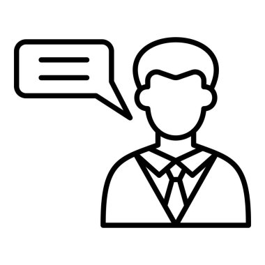 Fikir vektör simgesi. Yazdırma, mobil ve web uygulamaları için kullanılabilir.