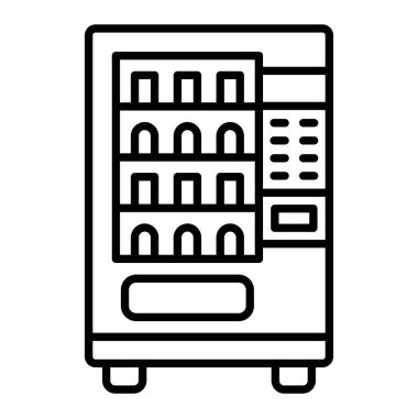 Otomat vektör simgesi. Yazdırma, mobil ve web uygulamaları için kullanılabilir.