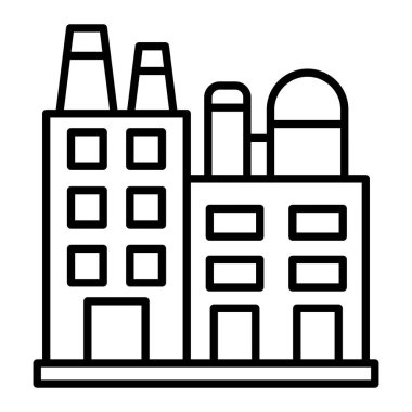 Endüstri vektör simgesi. Yazdırma, mobil ve web uygulamaları için kullanılabilir.