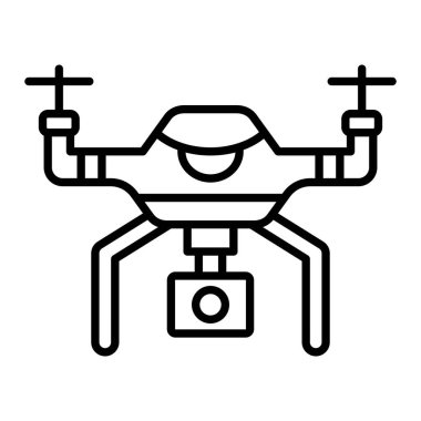 Akıllı İHA vektör simgesi. Yazdırma, mobil ve web uygulamaları için kullanılabilir.