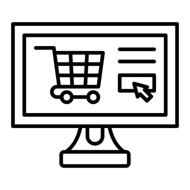 Ticaret vektör simgesi. Yazdırma, mobil ve web uygulamaları için kullanılabilir.