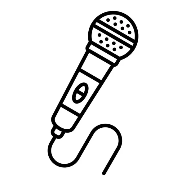 Icône Vectorielle Microphone Peut Être Utilisé Pour Impression Les Applications — Image vectorielle