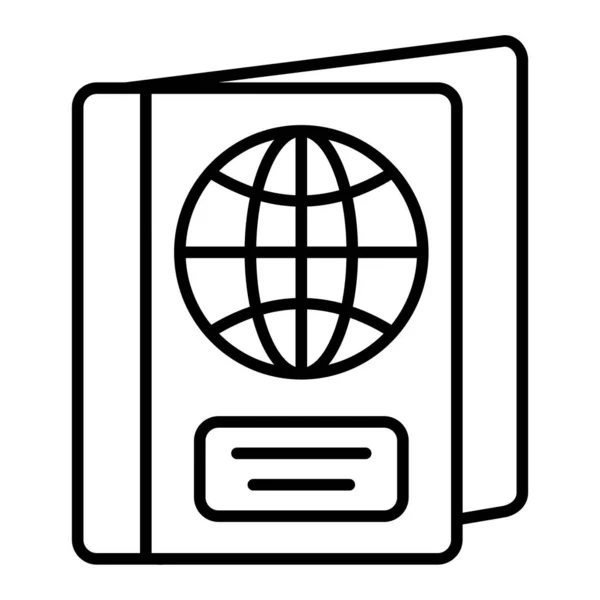 Ikona Wektora Paszportu Może Być Stosowany Drukowania Aplikacji Mobilnych Webowych — Wektor stockowy