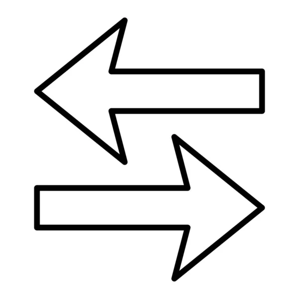 Links Rechts Vektor Symbol Einsetzbar Für Druck Mobile Anwendungen Und — Stockvektor