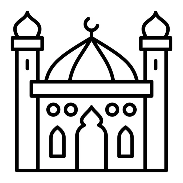 Ikona Wektora Meczetu Może Być Stosowany Drukowania Aplikacji Mobilnych Webowych — Wektor stockowy