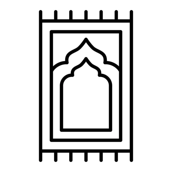 Ikona Vektoru Sajadah Lze Použít Pro Tisk Mobilní Webové Aplikace — Stockový vektor