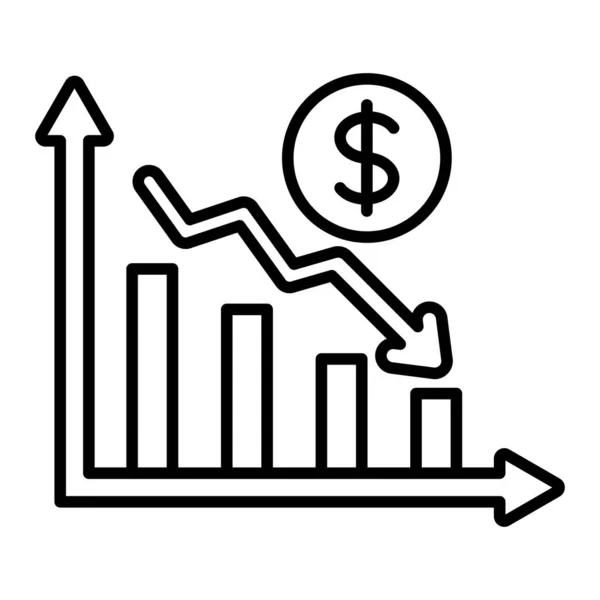 stock vector Loss Chart vector icon. Can be used for printing, mobile and web applications.